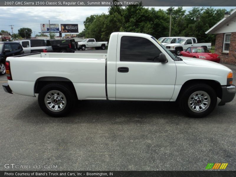 Summit White / Dark Titanium 2007 GMC Sierra 1500 Classic SL Regular Cab