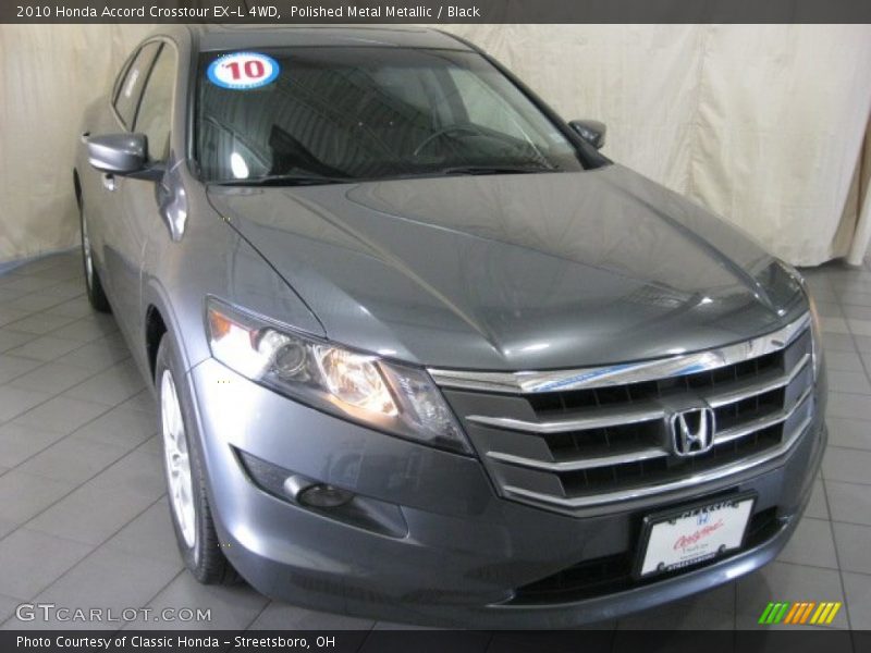 Polished Metal Metallic / Black 2010 Honda Accord Crosstour EX-L 4WD