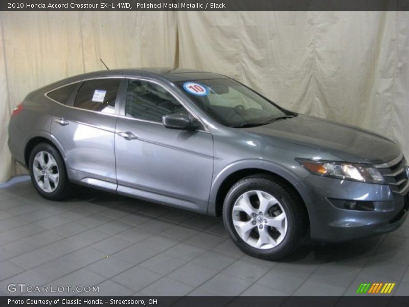 Polished Metal Metallic / Black 2010 Honda Accord Crosstour EX-L 4WD