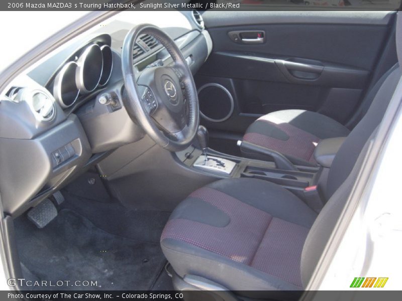 Sunlight Silver Metallic / Black/Red 2006 Mazda MAZDA3 s Touring Hatchback