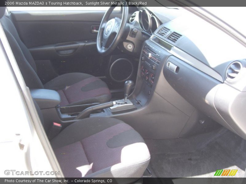 Sunlight Silver Metallic / Black/Red 2006 Mazda MAZDA3 s Touring Hatchback
