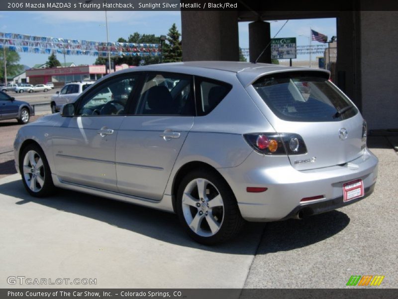 Sunlight Silver Metallic / Black/Red 2006 Mazda MAZDA3 s Touring Hatchback