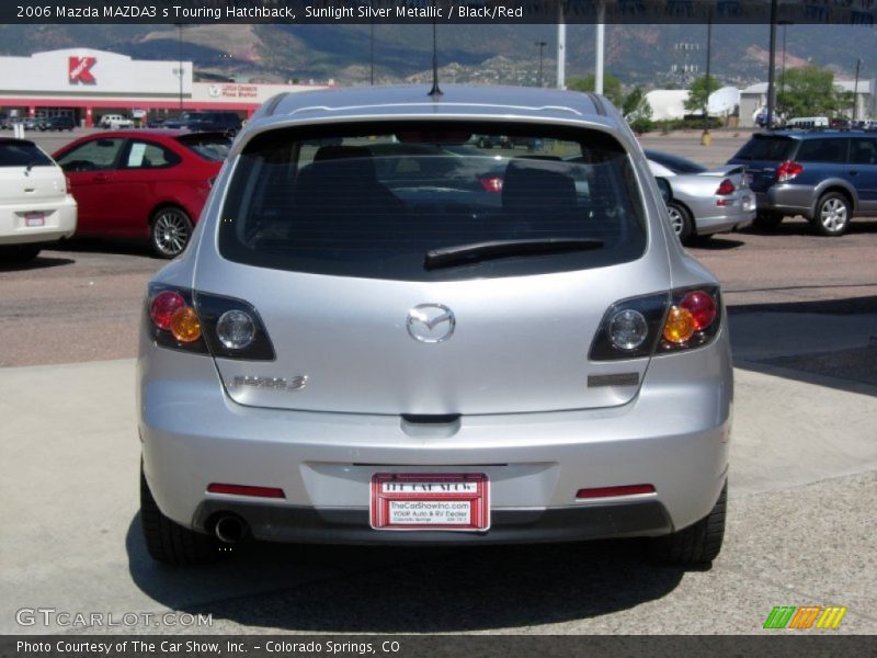 Sunlight Silver Metallic / Black/Red 2006 Mazda MAZDA3 s Touring Hatchback