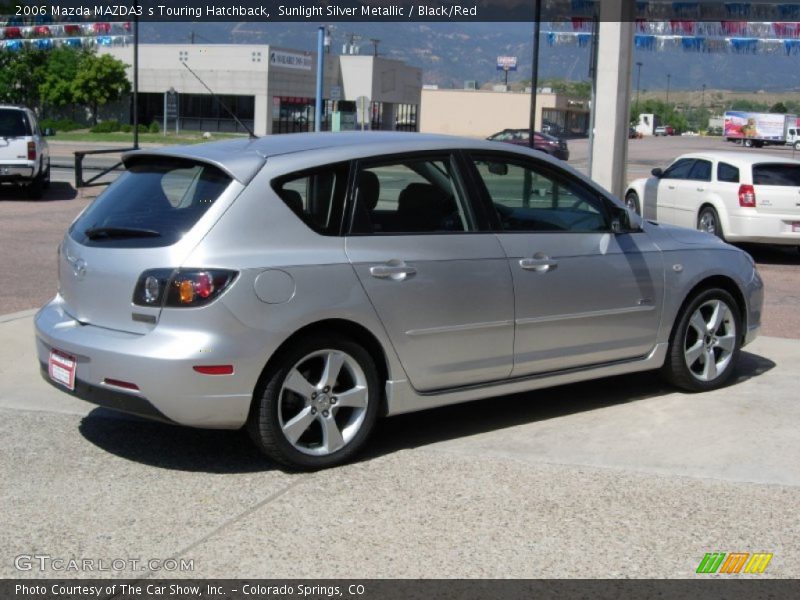 Sunlight Silver Metallic / Black/Red 2006 Mazda MAZDA3 s Touring Hatchback