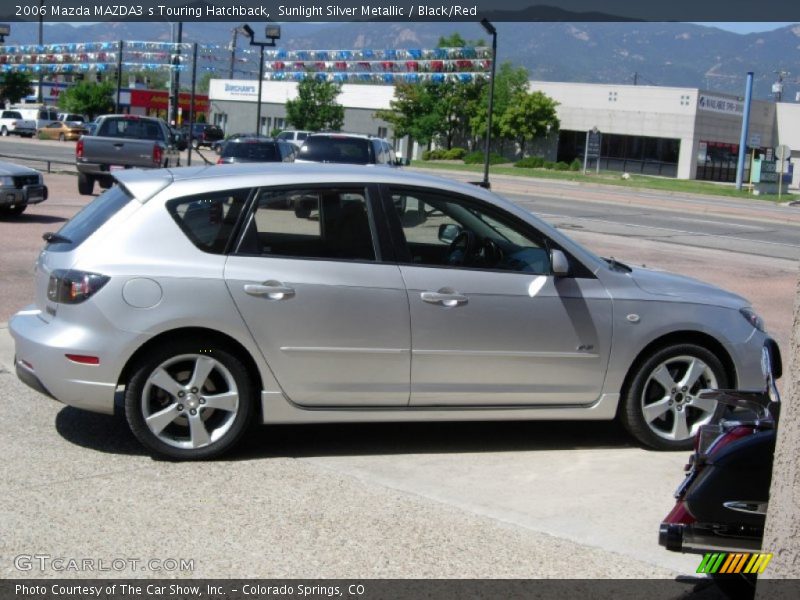 Sunlight Silver Metallic / Black/Red 2006 Mazda MAZDA3 s Touring Hatchback