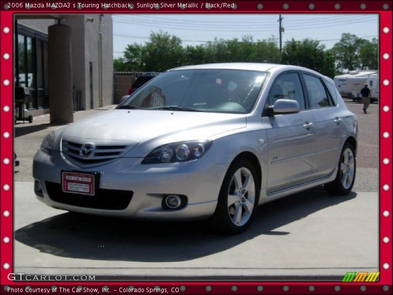 Sunlight Silver Metallic / Black/Red 2006 Mazda MAZDA3 s Touring Hatchback