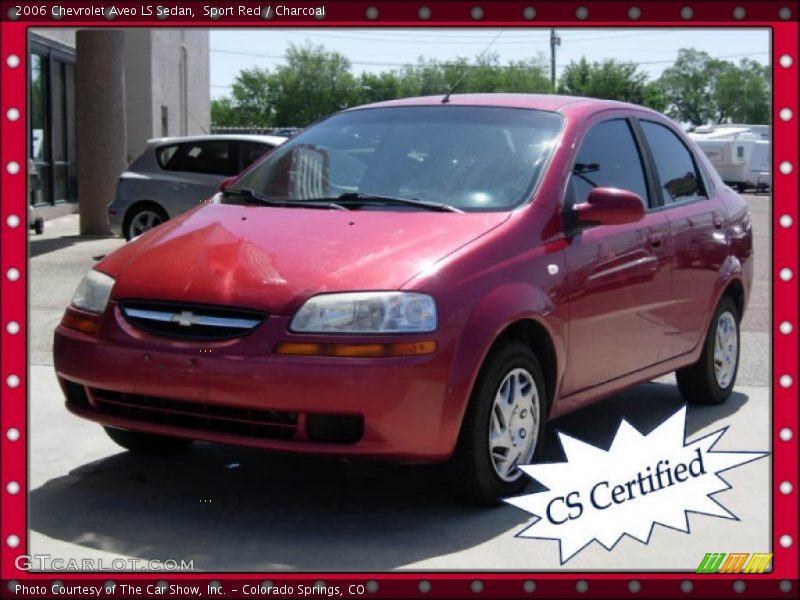 Sport Red / Charcoal 2006 Chevrolet Aveo LS Sedan