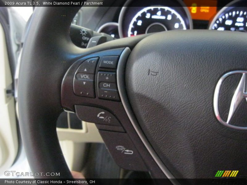 White Diamond Pearl / Parchment 2009 Acura TL 3.5