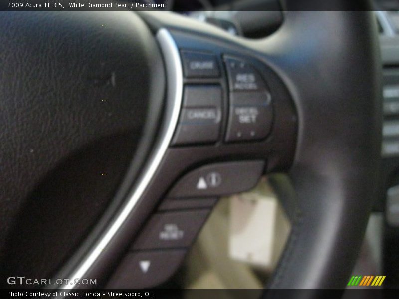White Diamond Pearl / Parchment 2009 Acura TL 3.5