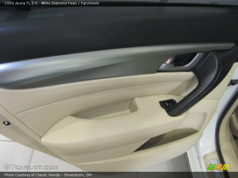 White Diamond Pearl / Parchment 2009 Acura TL 3.5