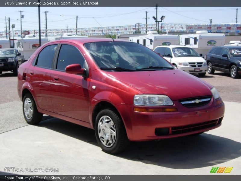 Sport Red / Charcoal 2006 Chevrolet Aveo LS Sedan