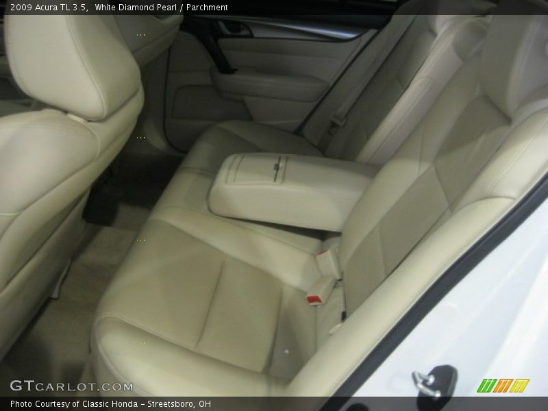 White Diamond Pearl / Parchment 2009 Acura TL 3.5