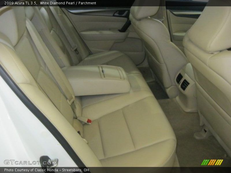 White Diamond Pearl / Parchment 2009 Acura TL 3.5