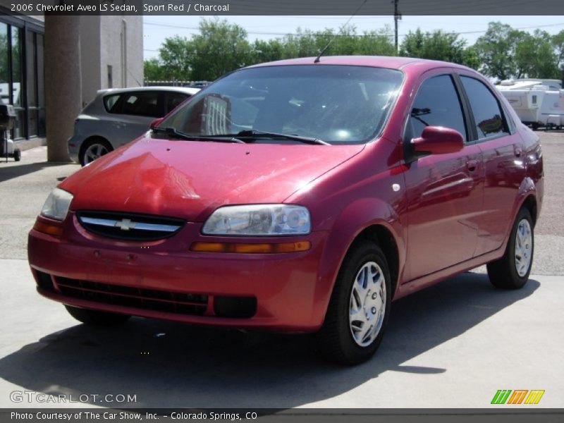Sport Red / Charcoal 2006 Chevrolet Aveo LS Sedan