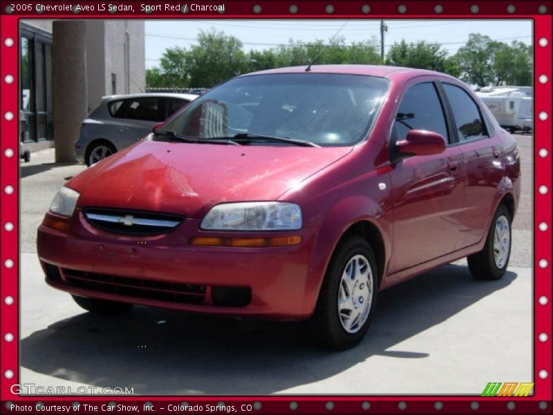 Sport Red / Charcoal 2006 Chevrolet Aveo LS Sedan