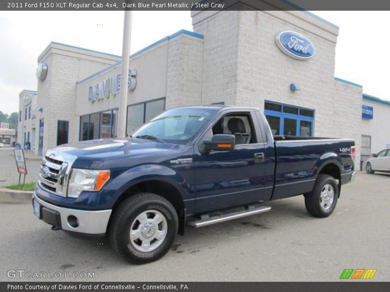 Dark Blue Pearl Metallic / Steel Gray 2011 Ford F150 XLT Regular Cab 4x4