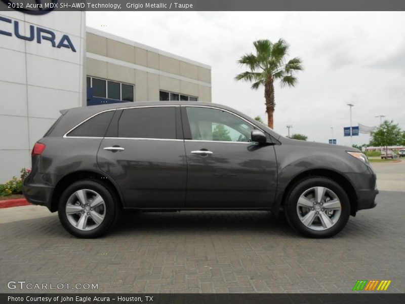 Grigio Metallic / Taupe 2012 Acura MDX SH-AWD Technology