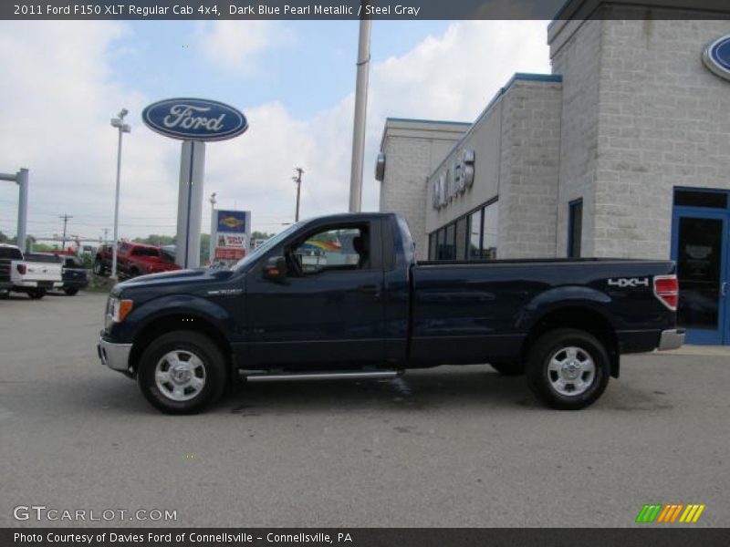 Dark Blue Pearl Metallic / Steel Gray 2011 Ford F150 XLT Regular Cab 4x4