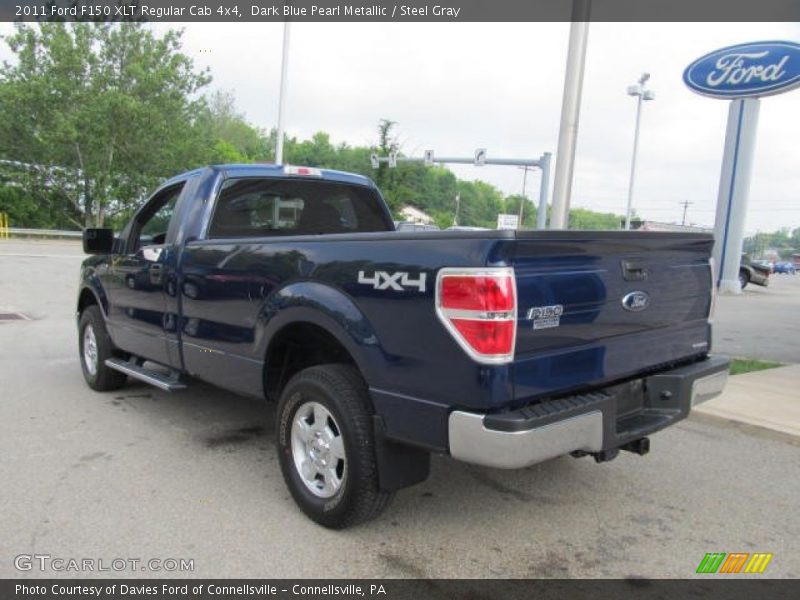 Dark Blue Pearl Metallic / Steel Gray 2011 Ford F150 XLT Regular Cab 4x4