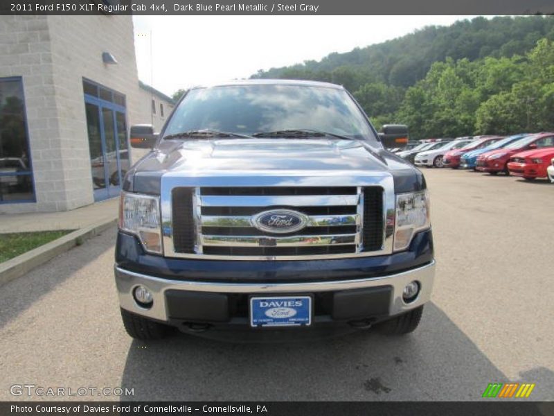 Dark Blue Pearl Metallic / Steel Gray 2011 Ford F150 XLT Regular Cab 4x4