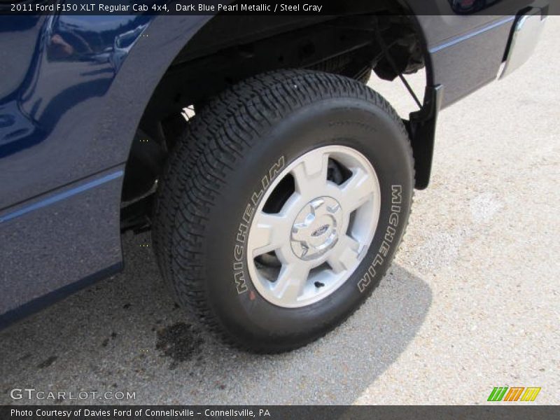 Dark Blue Pearl Metallic / Steel Gray 2011 Ford F150 XLT Regular Cab 4x4