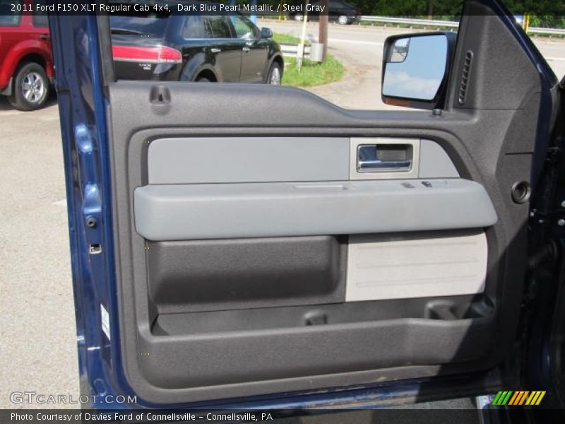 Dark Blue Pearl Metallic / Steel Gray 2011 Ford F150 XLT Regular Cab 4x4