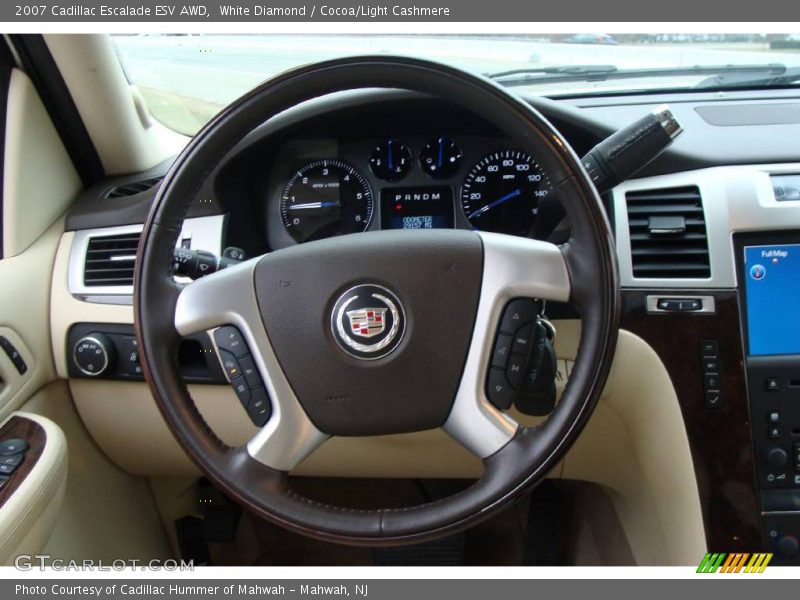 White Diamond / Cocoa/Light Cashmere 2007 Cadillac Escalade ESV AWD