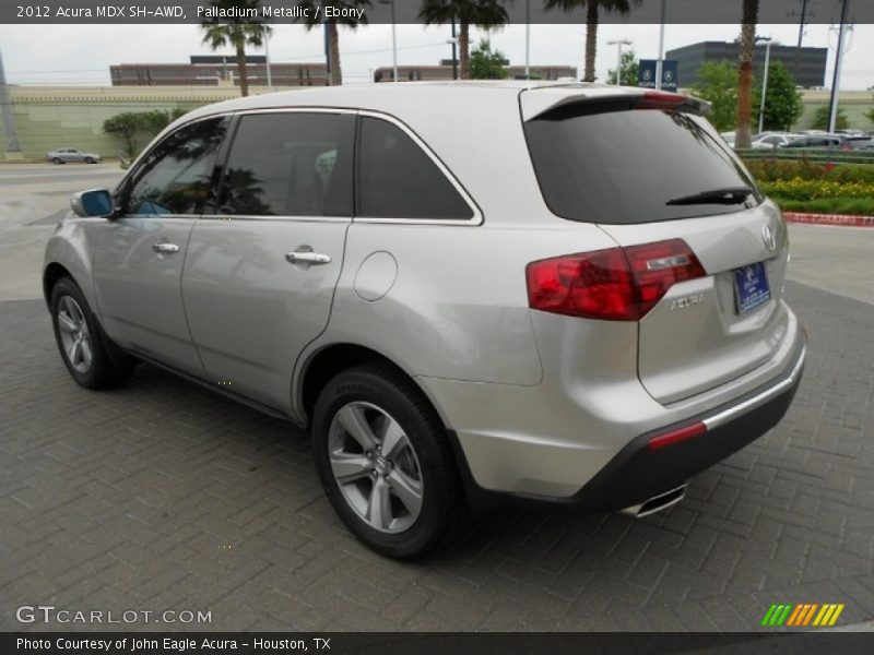 Palladium Metallic / Ebony 2012 Acura MDX SH-AWD