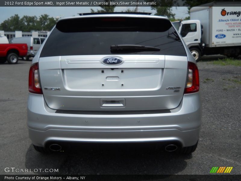 Ingot Silver Metallic / Charcoal Black/Silver Smoke Metallic 2012 Ford Edge Sport AWD