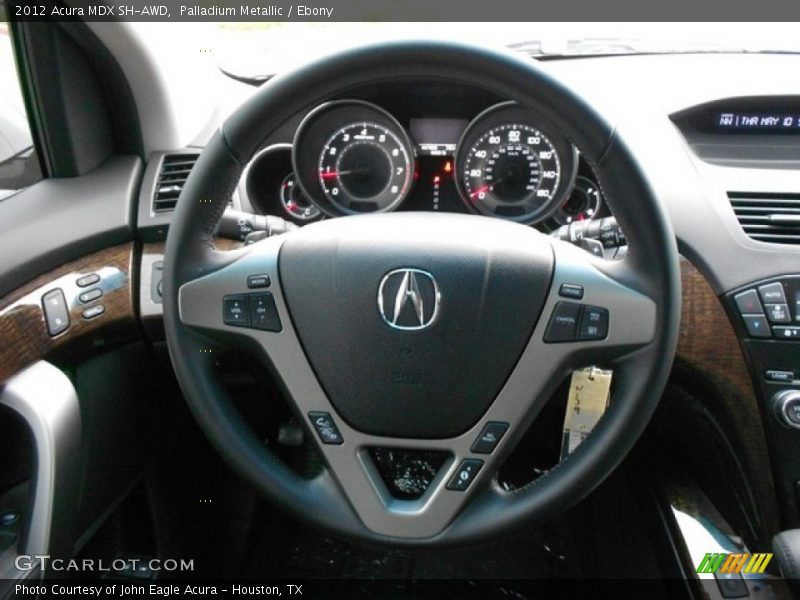 Palladium Metallic / Ebony 2012 Acura MDX SH-AWD