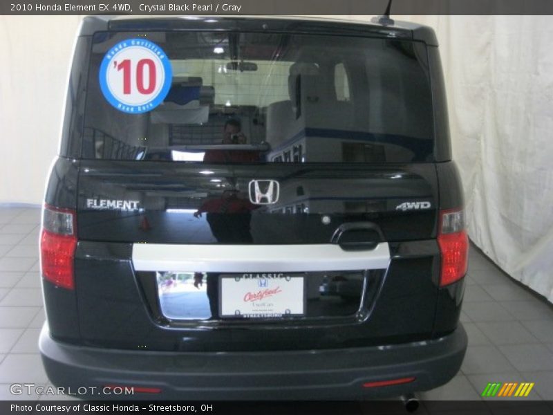 Crystal Black Pearl / Gray 2010 Honda Element EX 4WD