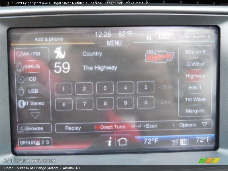 Controls of 2012 Edge Sport AWD