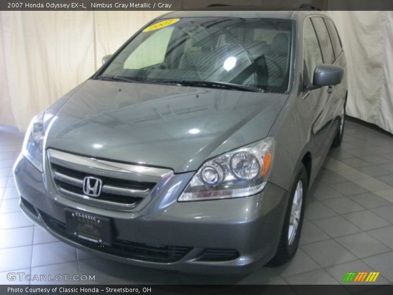 Nimbus Gray Metallic / Gray 2007 Honda Odyssey EX-L