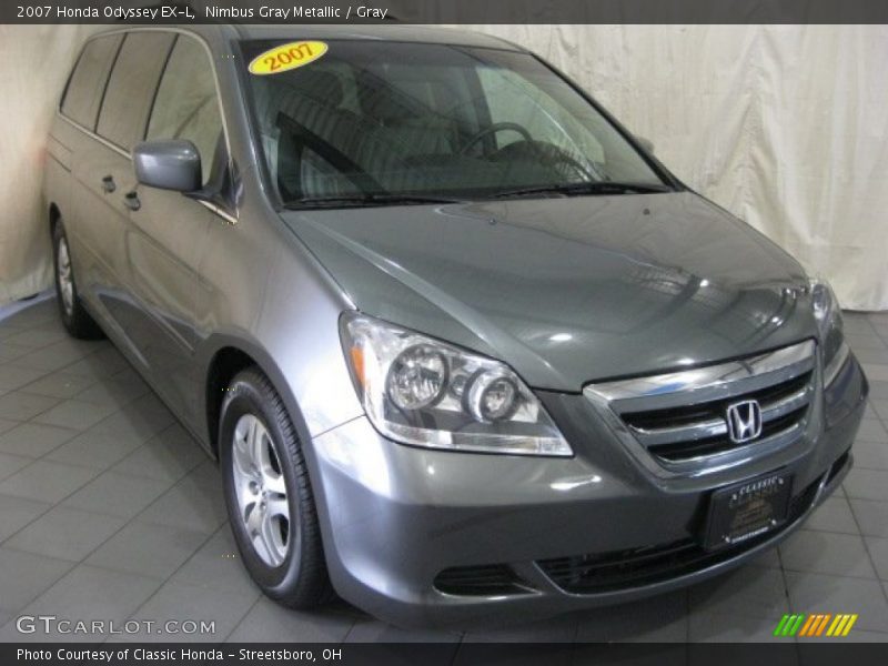 Nimbus Gray Metallic / Gray 2007 Honda Odyssey EX-L