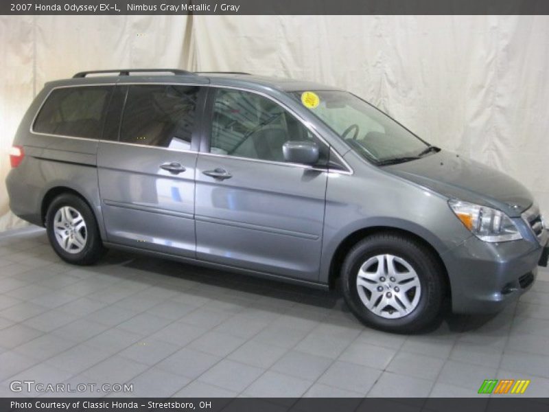 Nimbus Gray Metallic / Gray 2007 Honda Odyssey EX-L
