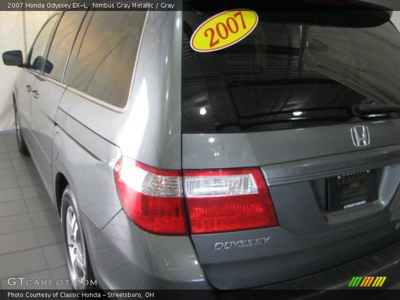 Nimbus Gray Metallic / Gray 2007 Honda Odyssey EX-L