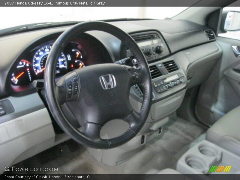 Nimbus Gray Metallic / Gray 2007 Honda Odyssey EX-L