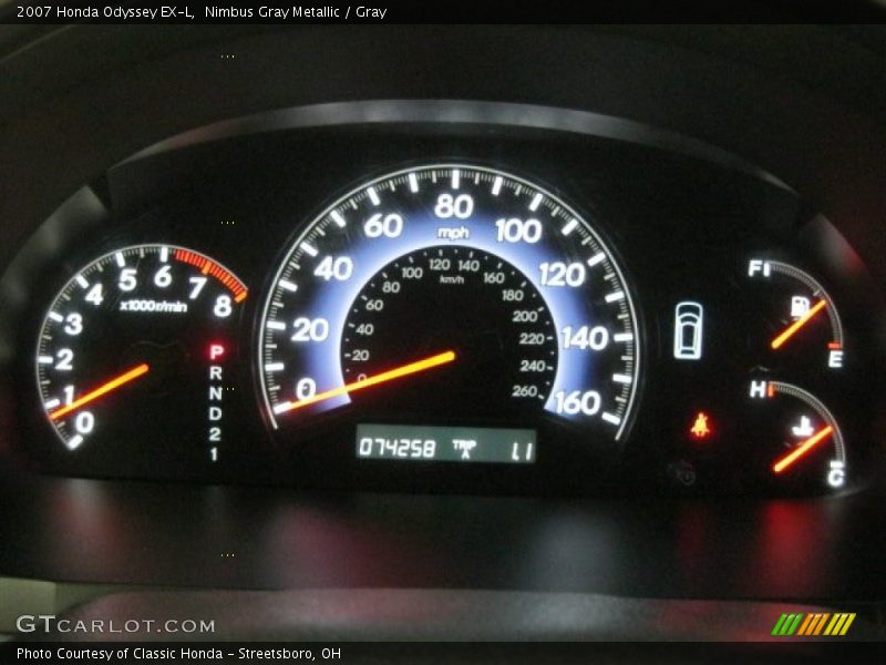 Nimbus Gray Metallic / Gray 2007 Honda Odyssey EX-L