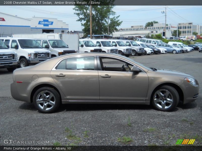 Amber Bronze Metallic / Ebony 2008 Chevrolet Malibu LT Sedan