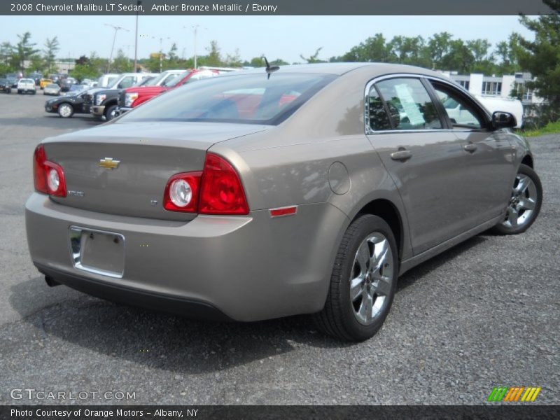 Amber Bronze Metallic / Ebony 2008 Chevrolet Malibu LT Sedan