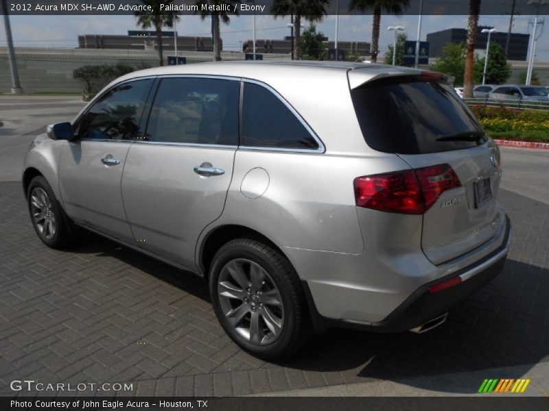 Palladium Metallic / Ebony 2012 Acura MDX SH-AWD Advance