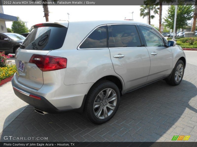 Palladium Metallic / Ebony 2012 Acura MDX SH-AWD Advance