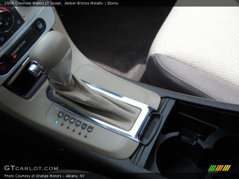 Amber Bronze Metallic / Ebony 2008 Chevrolet Malibu LT Sedan