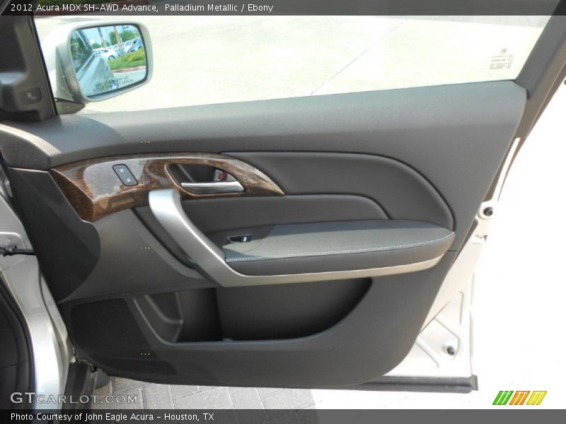 Palladium Metallic / Ebony 2012 Acura MDX SH-AWD Advance
