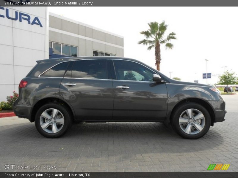 Grigio Metallic / Ebony 2012 Acura MDX SH-AWD