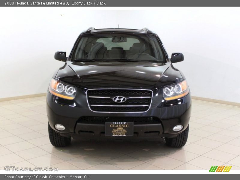 Ebony Black / Black 2008 Hyundai Santa Fe Limited 4WD