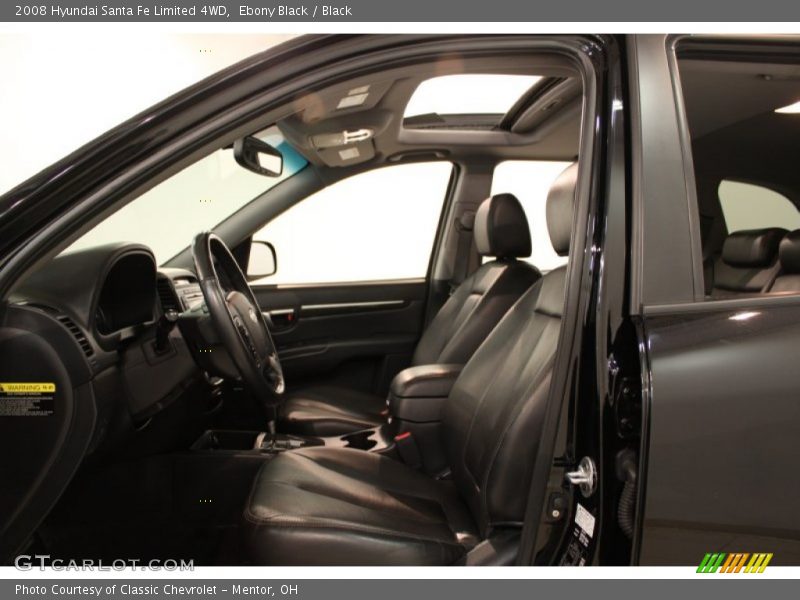 Ebony Black / Black 2008 Hyundai Santa Fe Limited 4WD