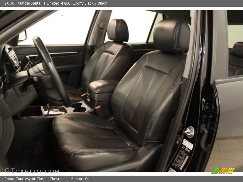 Front Seat of 2008 Santa Fe Limited 4WD