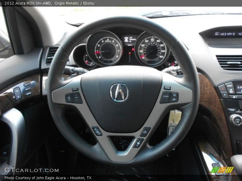 Grigio Metallic / Ebony 2012 Acura MDX SH-AWD