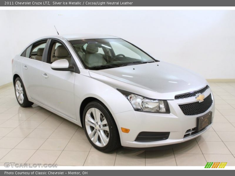Silver Ice Metallic / Cocoa/Light Neutral Leather 2011 Chevrolet Cruze LTZ